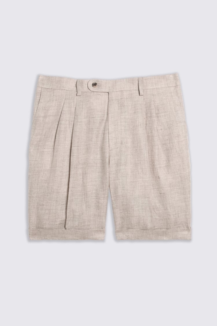 Neutral Linen Shorts